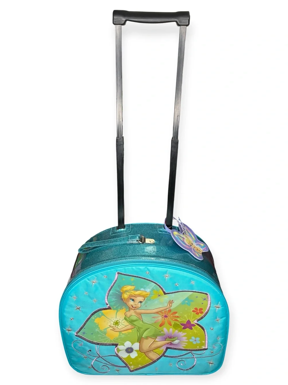 Disney Store Tinker Bell Rolling Luggage Bag Suitcase Carry on Extending Handle